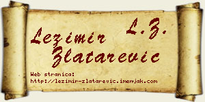 Ležimir Zlatarević vizit kartica
